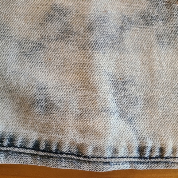 ACID WASH boot cut RIPPED jeans - Picture 8 of 9